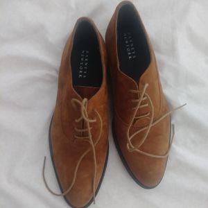 Barney's New York suede loafers size 5 (35)